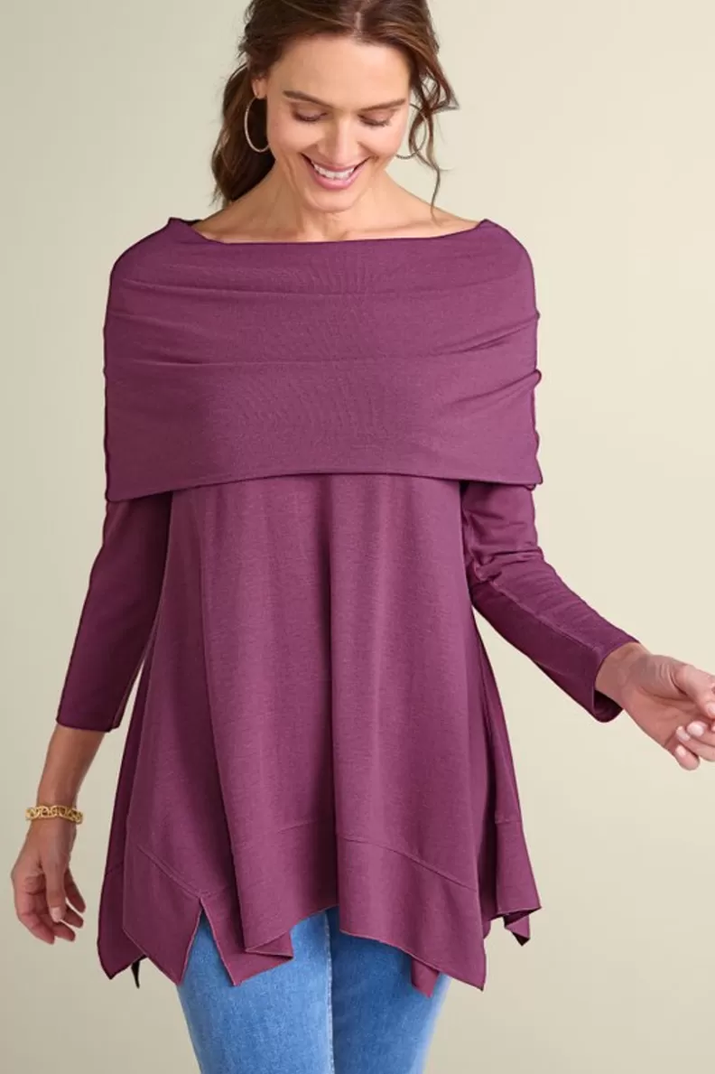 Soft Surroundings B'call Knit Tunic Damson Outlet