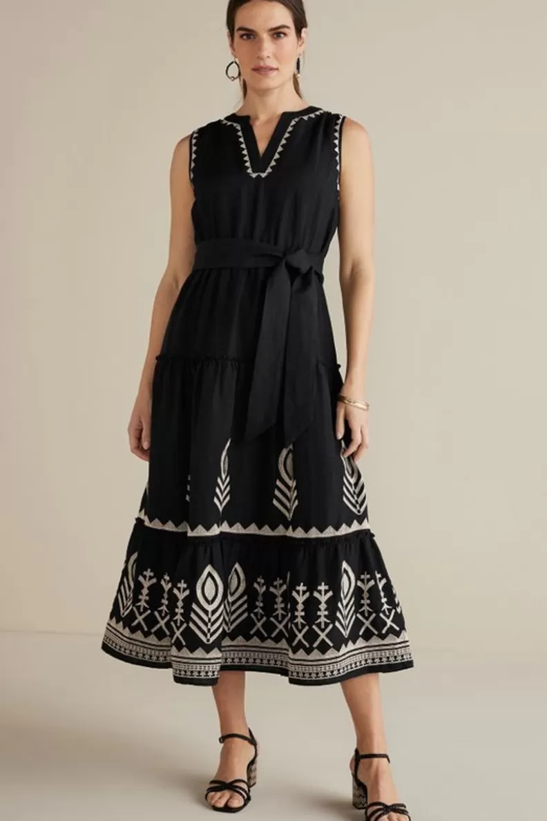 Soft Surroundings Fernanda Midi Dress Black Online