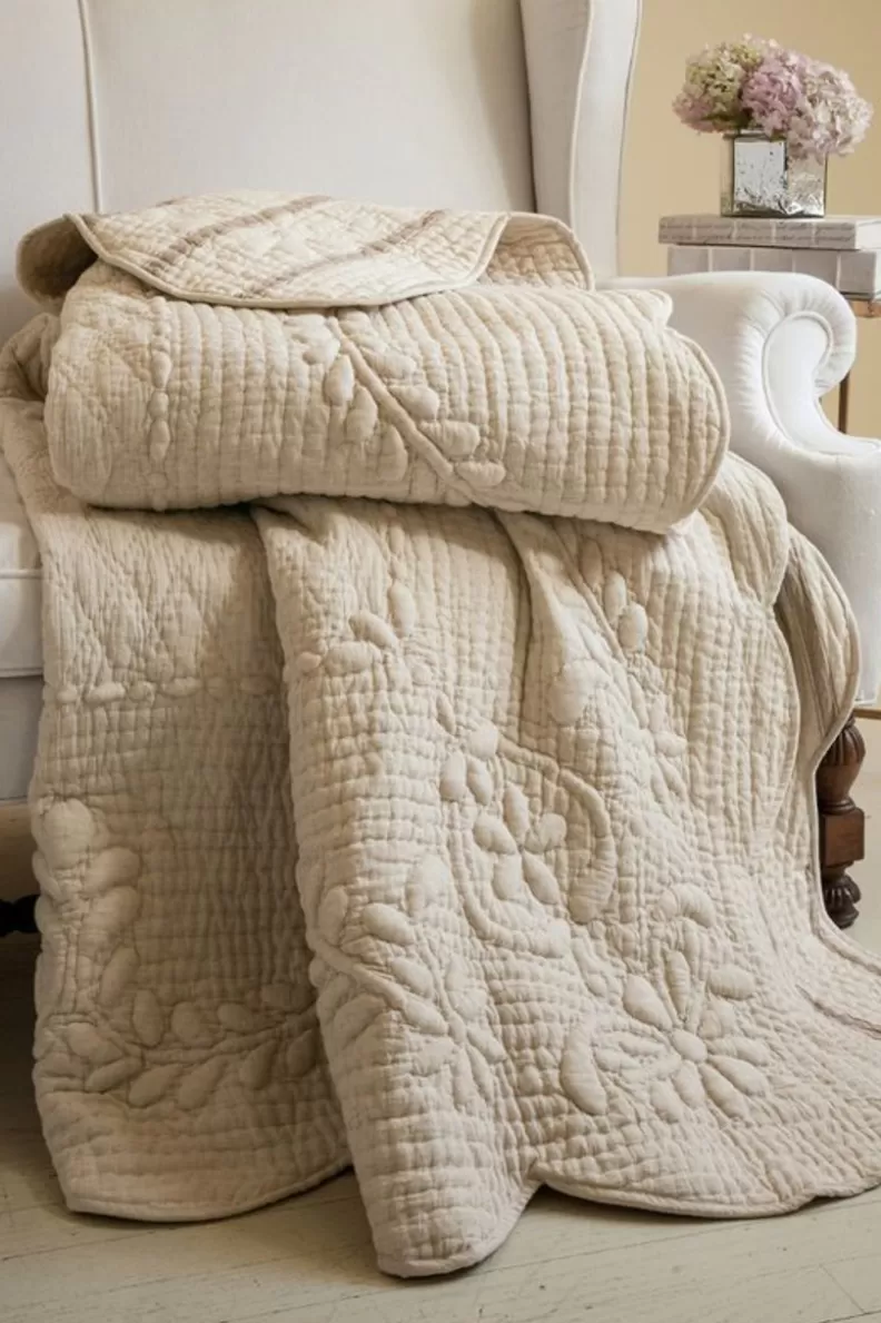 Soft Surroundings French Market Quilt Natural Outlet