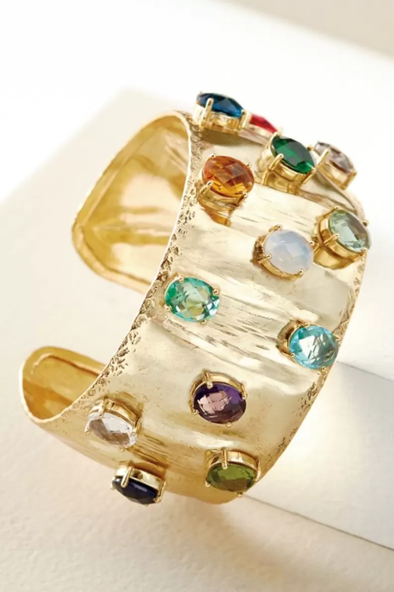 Soft Surroundings Jemma Crystal Cuff Gold Cheap