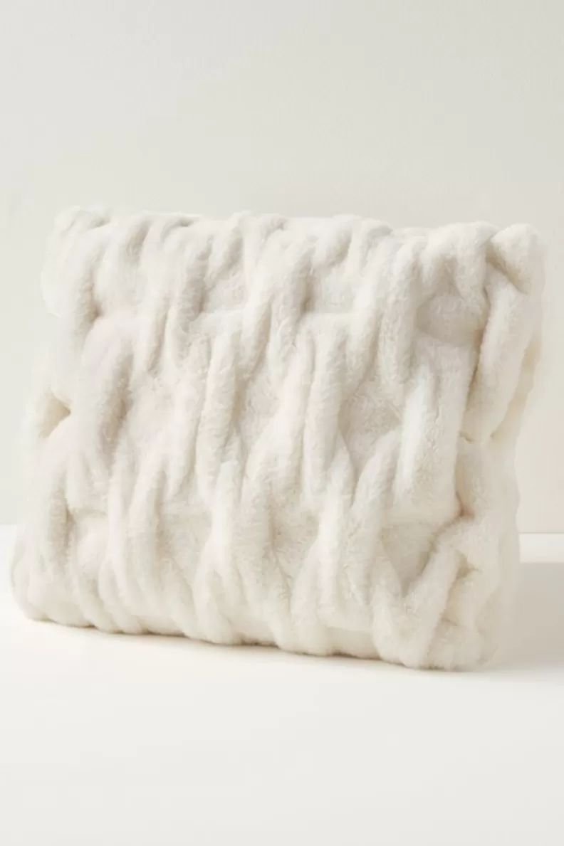 Soft Surroundings La Parisienne Faux Fur Pillow Hot