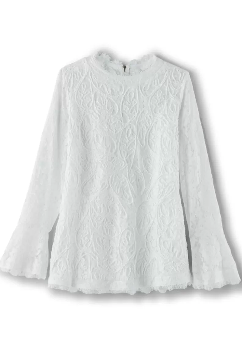 Soft Surroundings Lilith Lace Top White Cheap