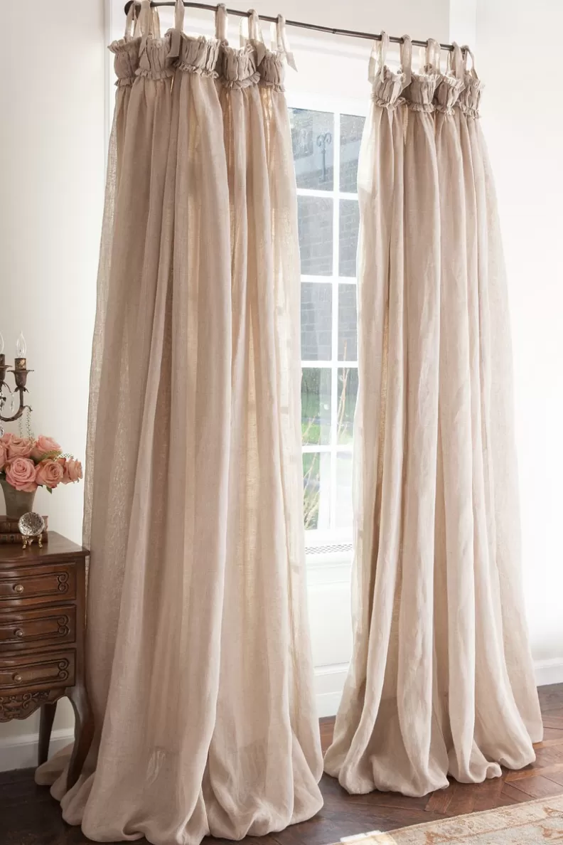 Soft Surroundings Linen Balloon Drapery Panel Store