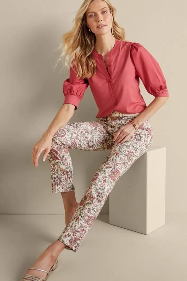 Soft Surroundings Manisha Straight Leg Jeans DesertJacobean Best