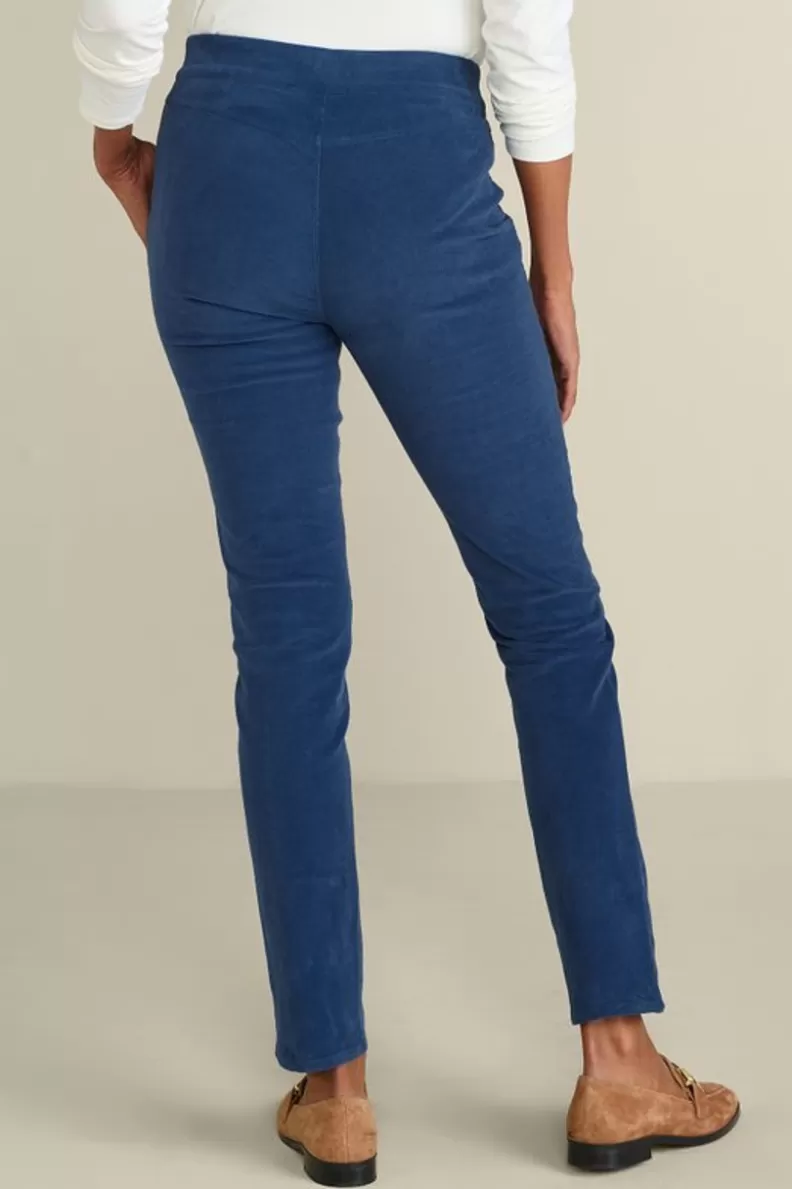Soft Surroundings Rockland Corduroy Slim Leg Pull On Pants New
